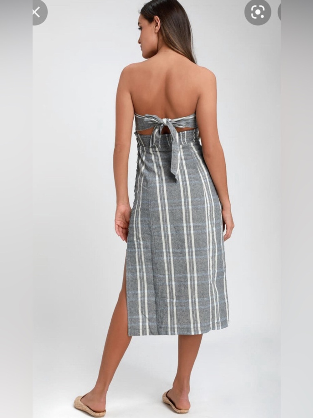 FREE PEOPLE STRAPLESS MIDI DRESS - Picture 7 of 13